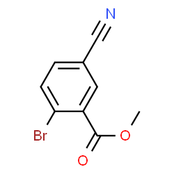 ChemSpider 2D Image | Methyl 2-bromo-5-cyanobenzoate | C9H6BrNO2