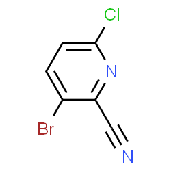 ChemSpider 2D Image | 3-Bromo-6-chloropicolinonitrile | C6H2BrClN2