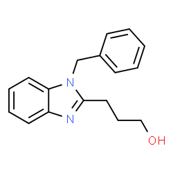 ChemSpider 2D Image | 3-(1-Benzyl-1H-benzimidazol-2-yl)-1-propanol | C17H18N2O