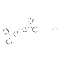ChemSpider 2D Image | 1,1'-Bis(diphenylphosphino)ferrocene - dichloropalladium (1:1) | C34H28Cl2FeP2Pd