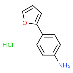 ChemSpider 2D Image | 4-(2-FURYL)ANILINE HYDROCHLORIDE | C10H10ClNO