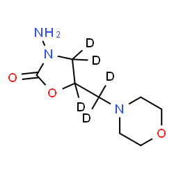 ChemSpider 2D Image | AMOZ-d5 | C8H10D5N3O3