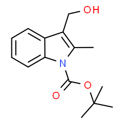 ChemSpider 2D Image | tert-Butyl 3-(hydroxymethyl)-2-methyl-1H-indole-1-carboxylate | C15H19NO3