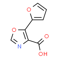 ChemSpider 2D Image | 5-(2-Furanyl)-4-oxazolecarboxylic acid | C8H5NO4