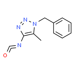 ChemSpider 2D Image | 1-Benzyl-4-isocyanato-5-methyl-1H-1,2,3-triazole | C11H10N4O