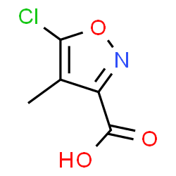 ChemSpider 2D Image | 5-Chloro-4-methylisoxazole-3-carboxylic acid | C5H4ClNO3