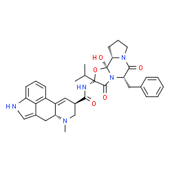 ChemSpider 2D Image | (2'beta,5'alpha)-5'-Benzyl-12'-hydroxy-2'-isopropyl-3',6',18-trioxoergotaman | C35H39N5O5