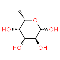 ChemSpider 2D Image | 6-Deoxy-L-galactopyranose | C6H12O5