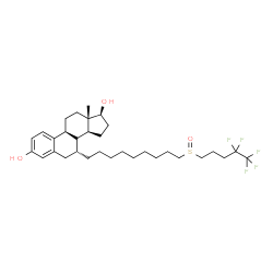 ChemSpider 2D Image | (7alpha,8xi,17beta)-7-{9-[(4,4,5,5,5-Pentafluoropentyl)sulfinyl]nonyl}estra-1(10),2,4-triene-3,17-diol | C32H47F5O3S