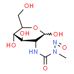 ChemSpider 2D Image | (5xi)-2-Deoxy-2-{[methyl(nitroso)carbamoyl]amino}-D-xylo-hexopyranose | C8H15N3O7