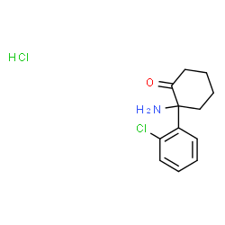 ChemSpider 2D Image | Norketamine hydrochloride | C12H15Cl2NO