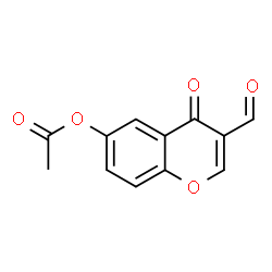 ChemSpider 2D Image | 3-formyl-4-oxochromen-6-yl acetate | C12H8O5