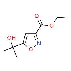 ChemSpider 2D Image | Ethyl 5-(2-hydroxy-2-propanyl)-1,2-oxazole-3-carboxylate | C9H13NO4