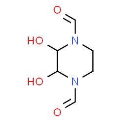ChemSpider 2D Image | 2,3-Dihydroxy-1,4-piperazinedicarbaldehyde | C6H10N2O4