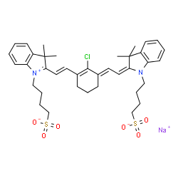 ChemSpider 2D Image | IR-783 | C38H46ClN2NaO6S2