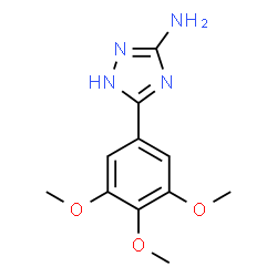 ChemSpider 2D Image | 5-(3,4,5-Trimethoxyphenyl)-1H-1,2,4-triazol-3-amine | C11H14N4O3