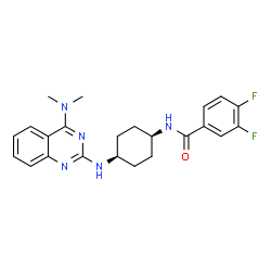 ChemSpider 2D Image | ATC-0175 FREE BASE | C23H25F2N5O