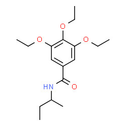 ChemSpider 2D Image | N-sec-Butyl-3,4,5-triethoxybenzamide | C17H27NO4