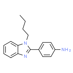 ChemSpider 2D Image | 4-(1-Butyl-1H-benzimidazol-2-yl)aniline | C17H19N3