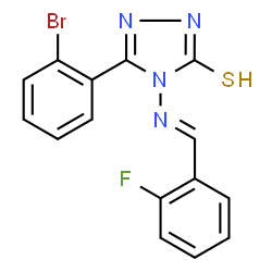 ChemSpider 2D Image | MFCD03221346 | C15H10BrFN4S