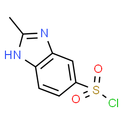 ChemSpider 2D Image | 2-Methyl-1H-benzimidazole-5-sulfonyl chloride | C8H7ClN2O2S