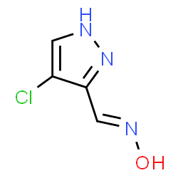 ChemSpider 2D Image | (E)-1-(4-Chloro-1H-pyrazol-3-yl)-N-hydroxymethanimine | C4H4ClN3O