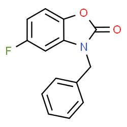 ChemSpider 2D Image | 3-Benzyl-5-fluoro-1,3-benzoxazol-2(3H)-one | C14H10FNO2