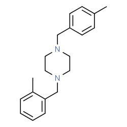 ChemSpider 2D Image | 1-(2-Methylbenzyl)-4-(4-methylbenzyl)piperazine | C20H26N2