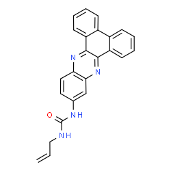 ChemSpider 2D Image | 1-Allyl-3-dibenzo[a,c]phenazin-11-ylurea | C24H18N4O