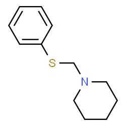 ChemSpider 2D Image | 1-[(phenylthio)methyl]piperidine | C12H17NS