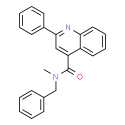 ChemSpider 2D Image | N-Benzyl-N-methyl-2-phenyl-4-quinolinecarboxamide | C24H20N2O