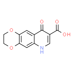ChemSpider 2D Image | 9-hydroxy-2H,3H-[1,4]dioxino[2,3-g]quinoline-8-carboxylic acid | C12H9NO5