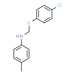 ChemSpider 2D Image | N-{[(4-Chlorophenyl)sulfanyl]methyl}-4-methylaniline | C14H14ClNS