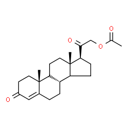 ChemSpider 2D Image | (9xi,14xi)-3,20-Dioxopregn-4-en-21-yl acetate | C23H32O4