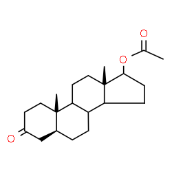 ChemSpider 2D Image | (5alpha,8xi,9xi,10alpha,13alpha,14xi)-3-Oxoandrostan-17-yl acetate | C21H32O3