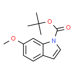 ChemSpider 2D Image | 1-(tert-butoxycarbonyl)-6-methoxyindole | C14H17NO3
