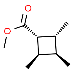 ChemSpider 2D Image | Methyl (1R,2R,3R,4R)-2,3,4-trimethylcyclobutanecarboxylate | C9H16O2