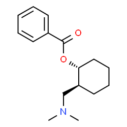 ChemSpider 2D Image | (1R,2S)-2-[(Dimethylamino)methyl]cyclohexyl benzoate | C16H23NO2