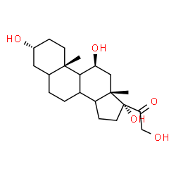 ChemSpider 2D Image | (3alpha,8xi,9xi,11beta,14xi)-3,11,17,21-Tetrahydroxypregnan-20-one | C21H34O5