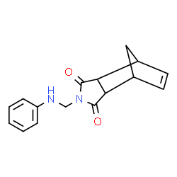 ChemSpider 2D Image | 4-(Anilinomethyl)-4-azatricyclo[5.2.1.0~2,6~]dec-8-ene-3,5-dione | C16H16N2O2