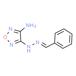 ChemSpider 2D Image | 4-[(2E)-2-Benzylidenehydrazino]-1,2,5-oxadiazol-3-amine | C9H9N5O