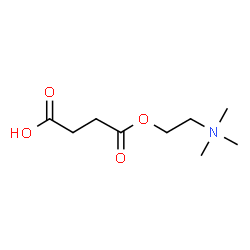 ChemSpider 2D Image | 4-oxo-4-[2-(trimethyl-$l^{5}-azanyl)ethoxy]butanoic acid | C9H18NO4