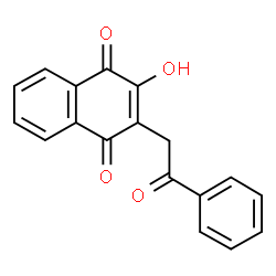 ChemSpider 2D Image | 2-Hydroxy-3-(2-oxo-2-phenylethyl)-1,4-naphthoquinone | C18H12O4