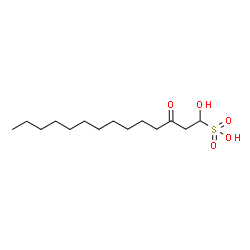 ChemSpider 2D Image | 1-Hydroxy-3-oxo-1-tetradecanesulfonic acid | C14H28O5S
