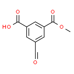 ChemSpider 2D Image | 3-Formyl-5-(methoxycarbonyl)benzoic acid | C10H8O5