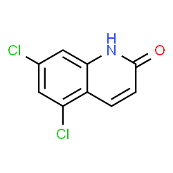 ChemSpider 2D Image | 5,7-Dichloro-2-quinolone | C9H5Cl2NO