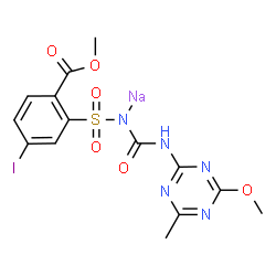 ChemSpider 2D Image | Iodosulfuron-methyl Sodium | C14H13IN5NaO6S