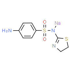 ChemSpider 2D Image | Sulfathiazole sodium | C9H10N3NaO2S2