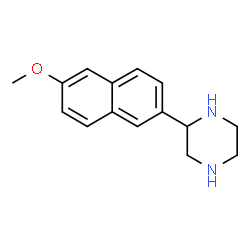 ChemSpider 2D Image | 2-(6-Methoxy-2-naphthyl)piperazine | C15H18N2O