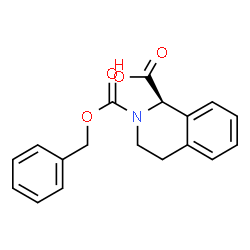 ChemSpider 2D Image | (R)-N-Cbz-3,4-dihydro-1H-isoquinolinecarboxylic acid | C18H17NO4